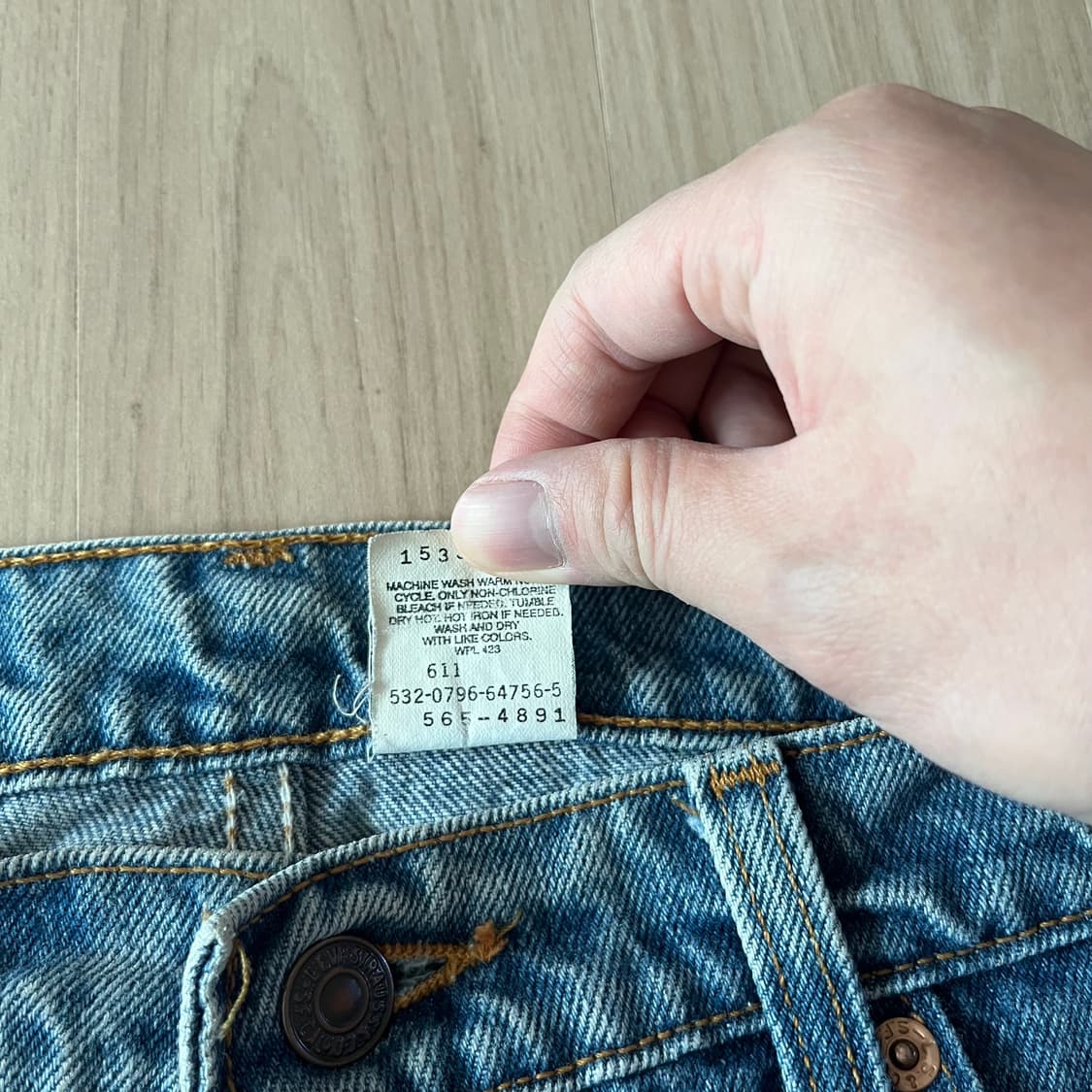 [34X34] 90s 빈티지 리바이스 565 컷오프 상품이미지3