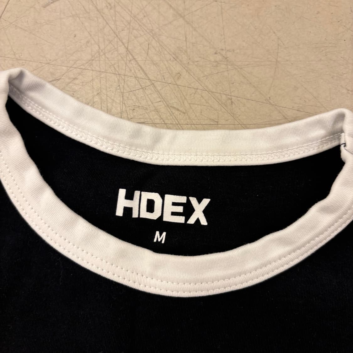 에이치덱스 크롭 링거 반팔티 상품이미지3