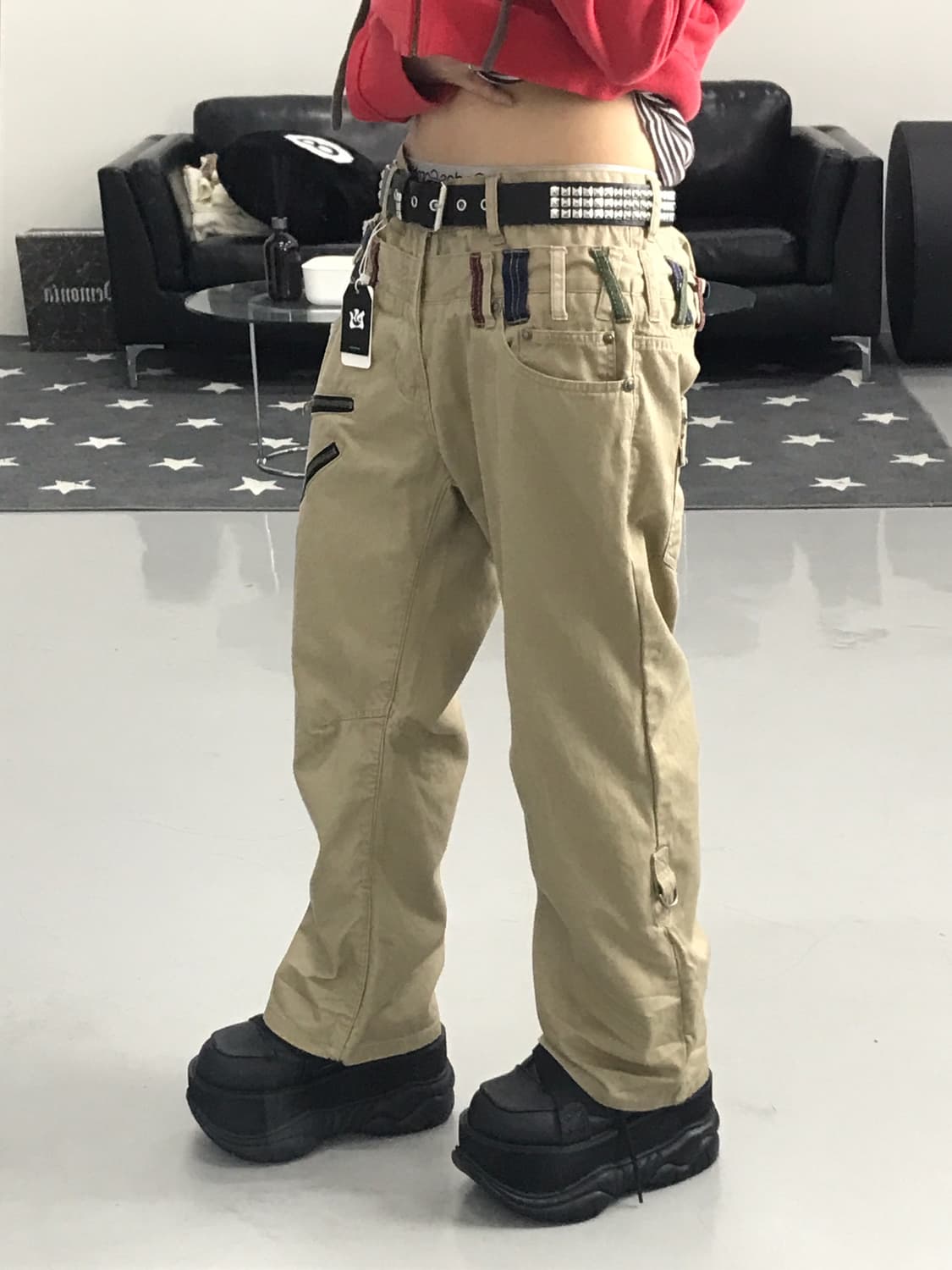 Double Focus Beige Kitsch Pants 상품이미지2