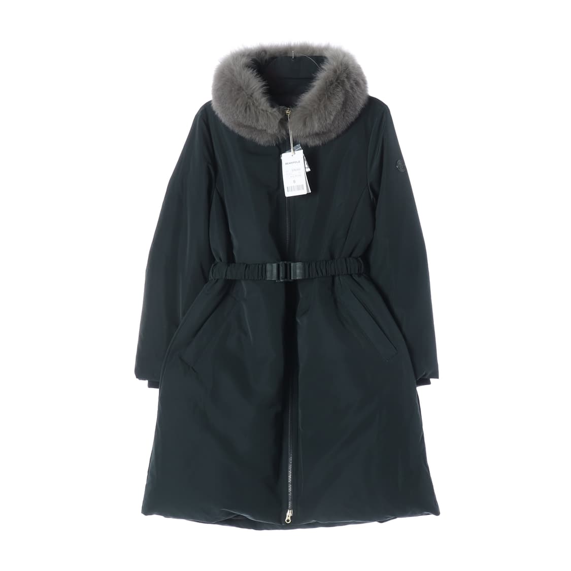 (새상품) 빈폴 골프 25FW 거위솜털 구스다운 벨트 퍼 후드 패딩 상품이미지1