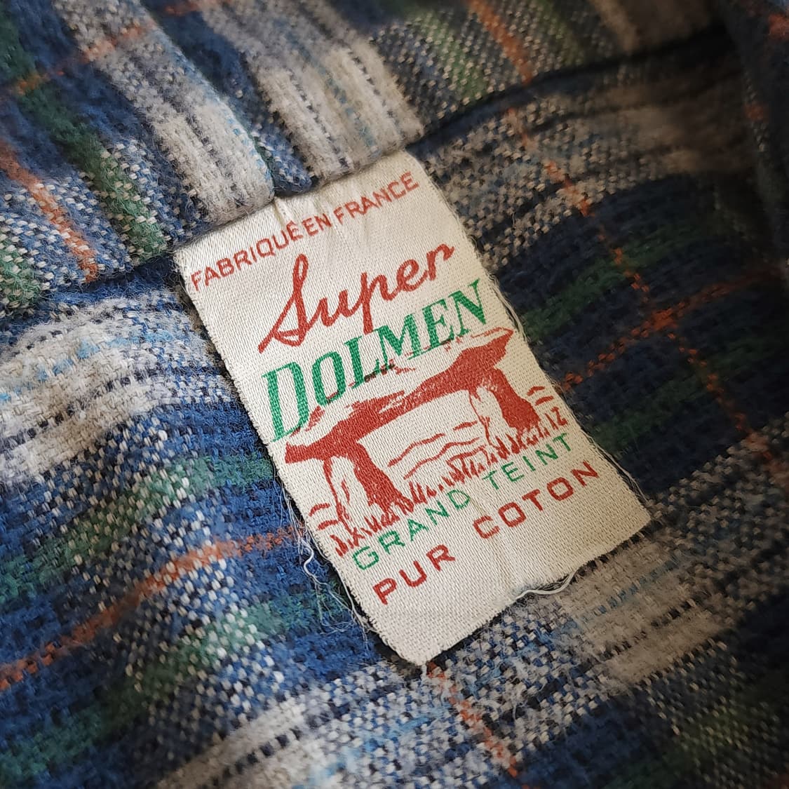 60s 프랑스 워크셔츠 플란넬 셔츠 가드너 빈티지 셔츠 롱 튜닉 셔츠 L 상품이미지10