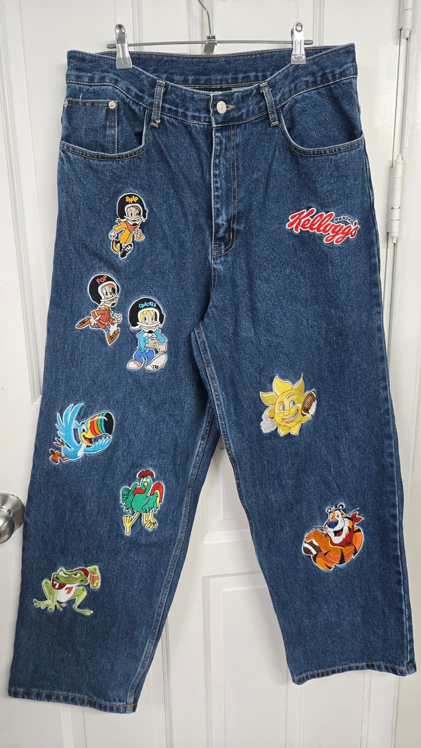 위켄더스 x켈로그 콜라보 데님팬츠 상품이미지1