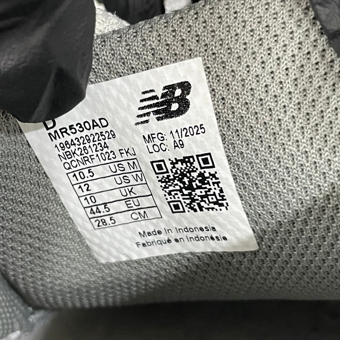 912) 뉴발란스 530 화이트 실버 285mm 상품이미지8