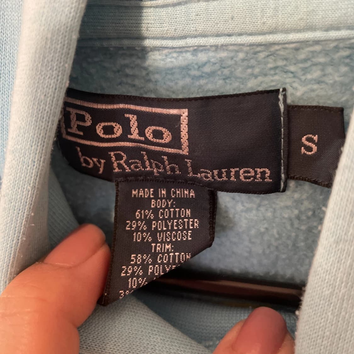 폴로 랄프로렌 빅포니 이탈리 후드티 하늘 상품이미지5