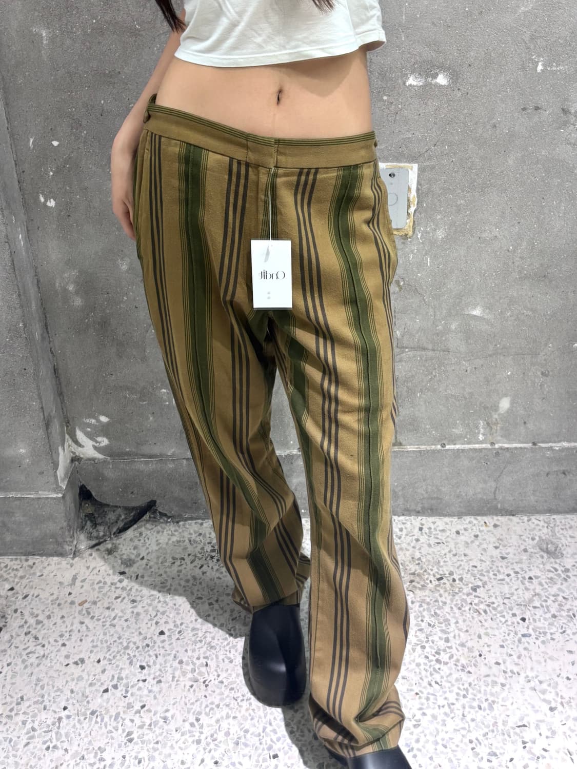 CDG 꼼데가르송 옴므 플러스 1997s 스트라이프 팬츠 상품이미지1