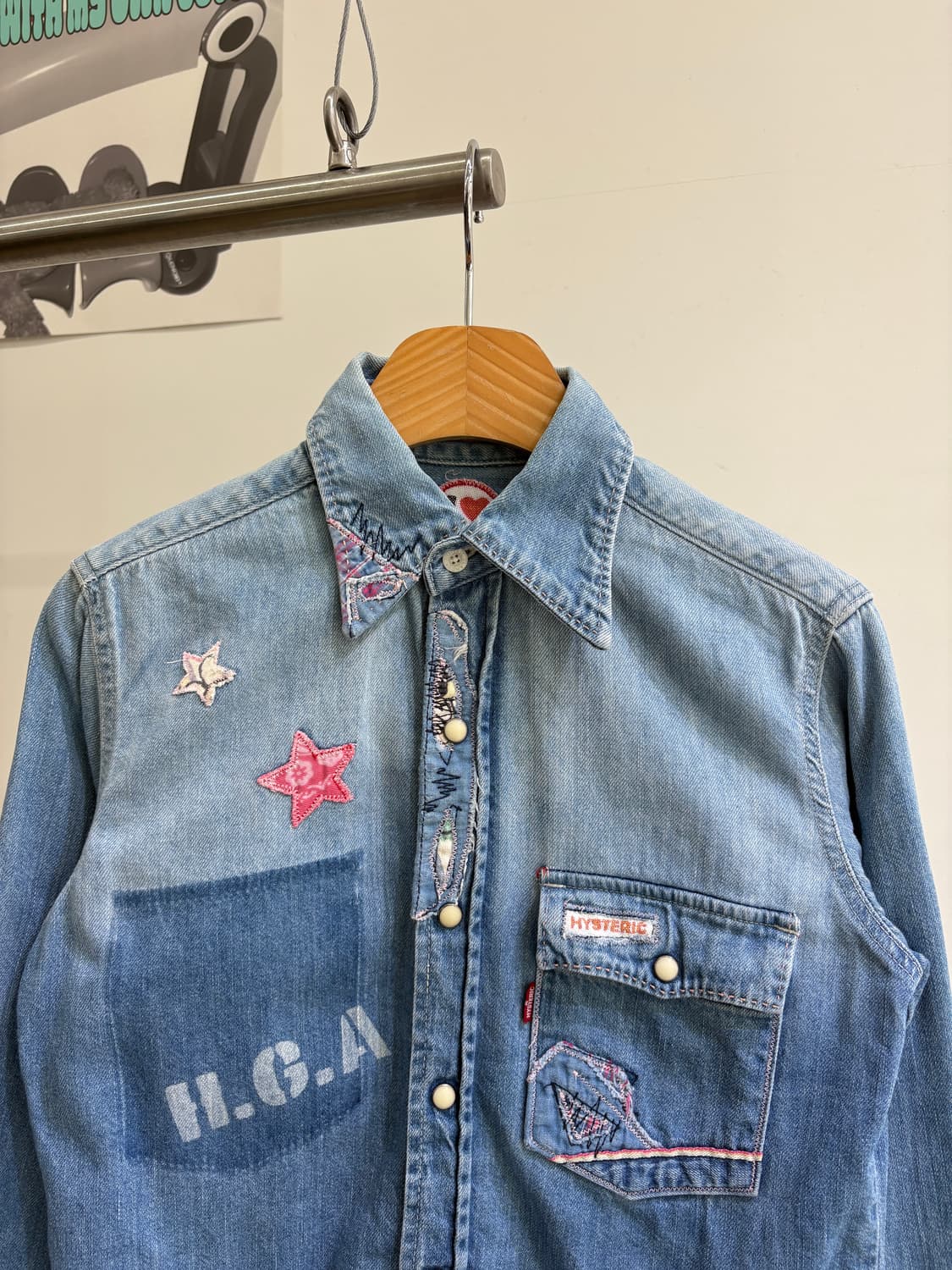HYSTERIC (Made in Japan) 데님셔츠 상품이미지2