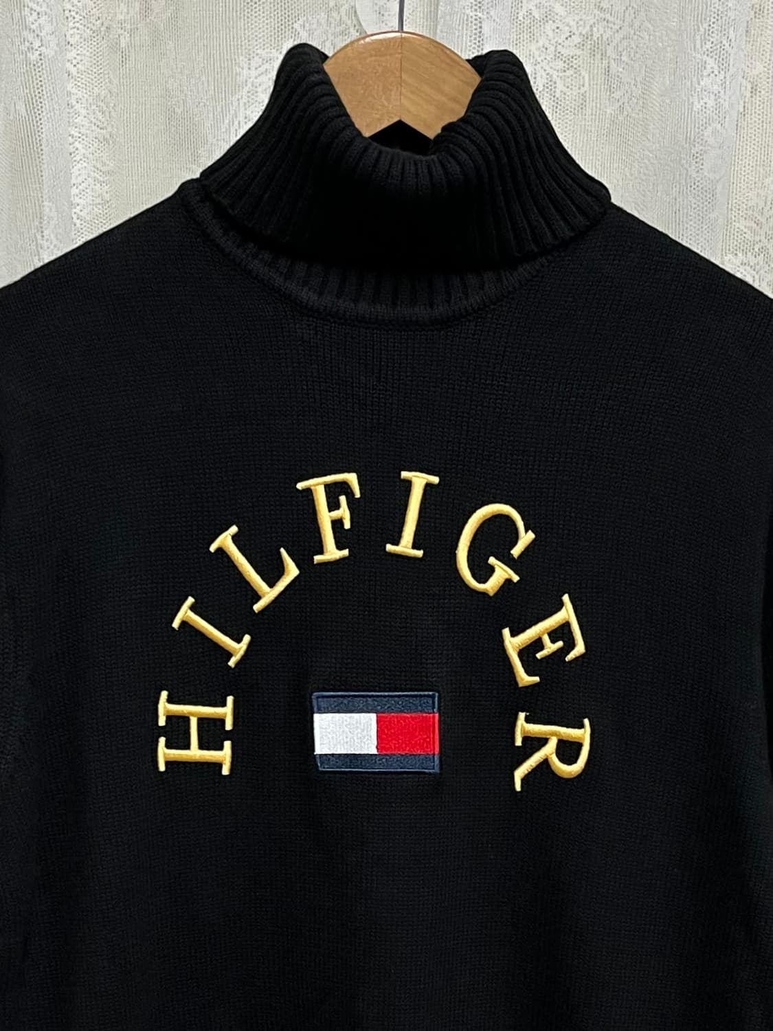 L) 타미진스 타미힐피거 폴라 니트 블랙 상품이미지3