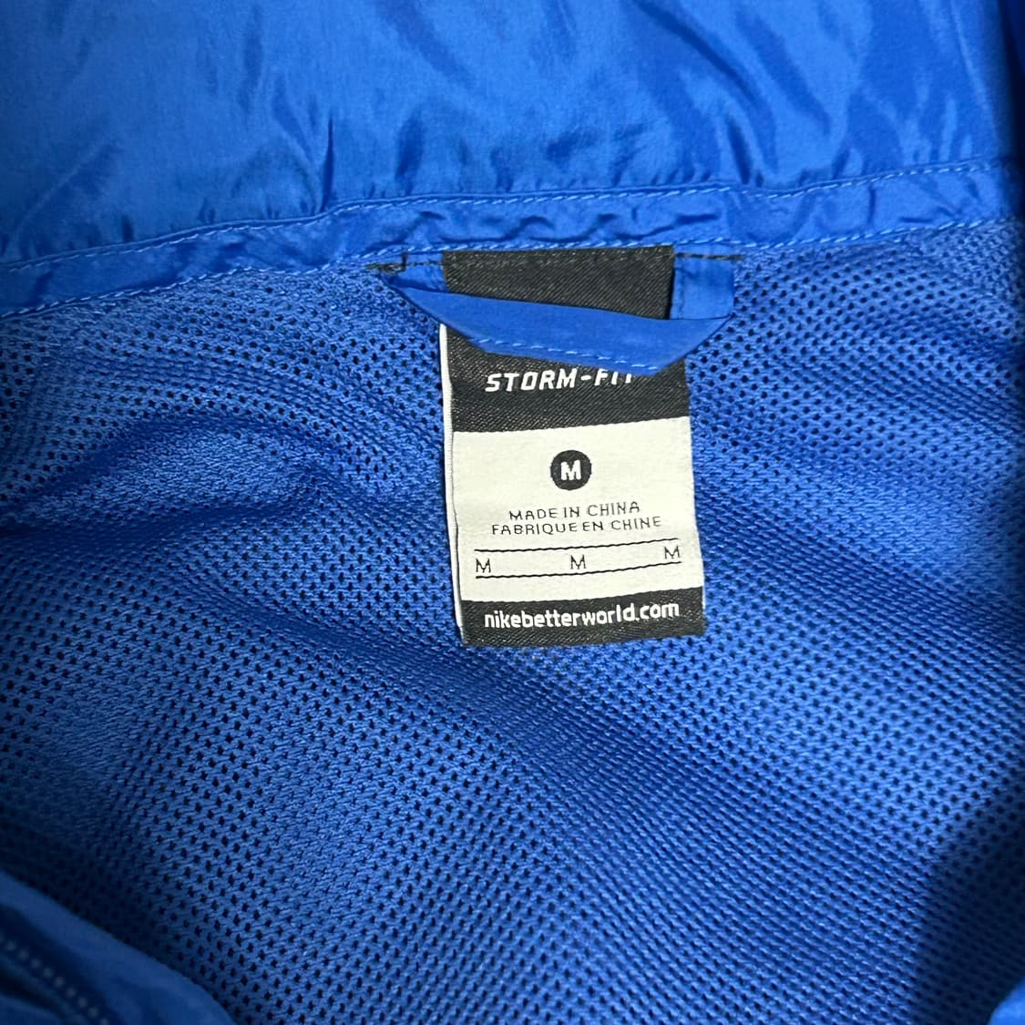 🫶🏻 나이키 아스날 스톰핏 블랙라인 블루 내장후드 바람막이 🫶🏻 상품이미지4