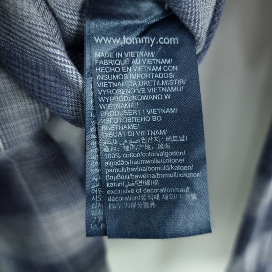 [타미힐피거] 타탄 로고 자수 체크 셔츠 M18603 상품이미지8