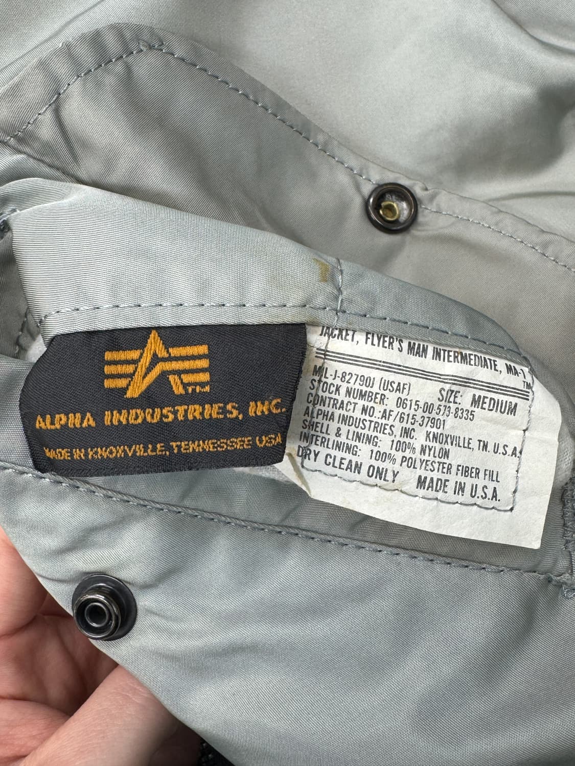 알파인더스트리 U.S.A.F 타입 Ma-1 자켓 상품이미지5