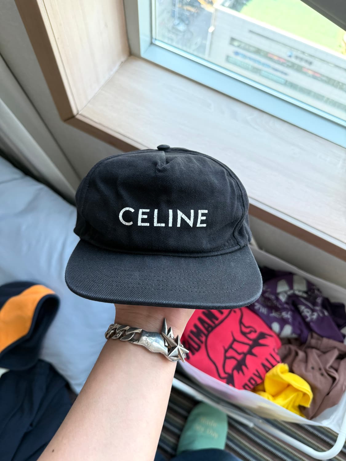 셀린느 로고 코튼 볼캡 상품이미지1