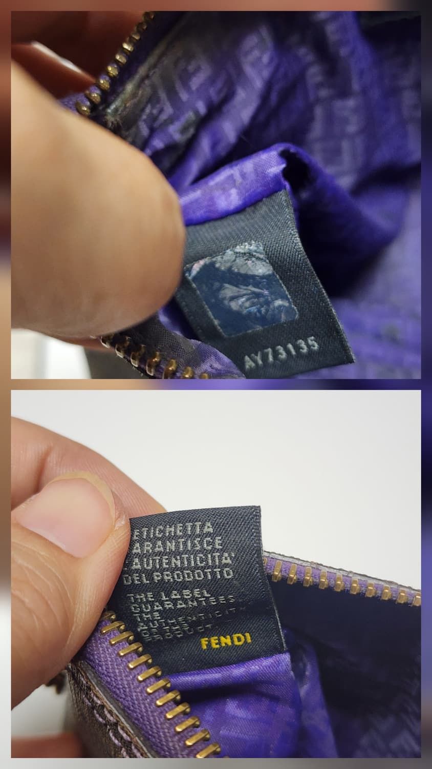 정품 펜디 FF로고 바게트 미니 체인백 상품이미지7