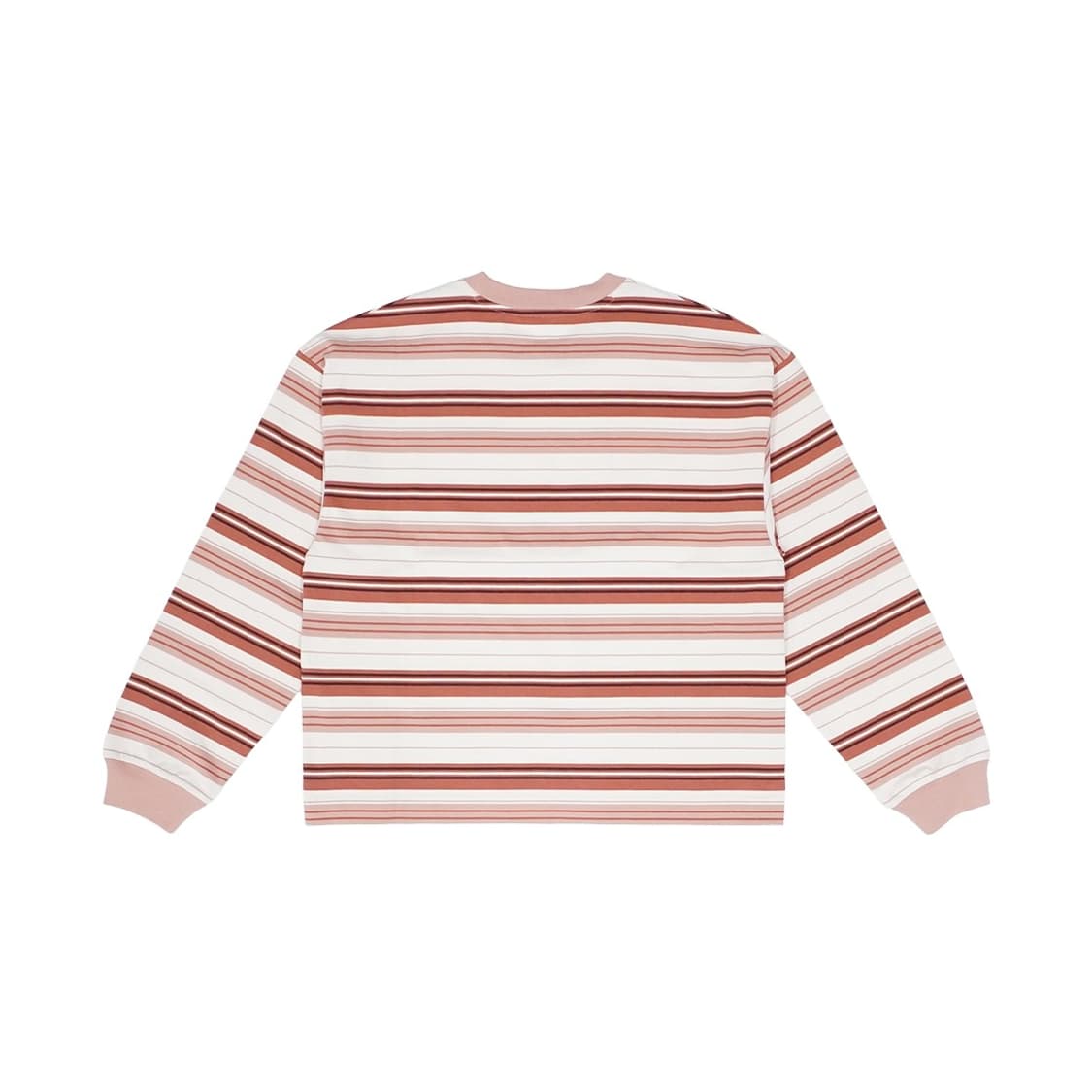 메종키츠네 핑크 스트라이프 긴팔티 상품이미지3