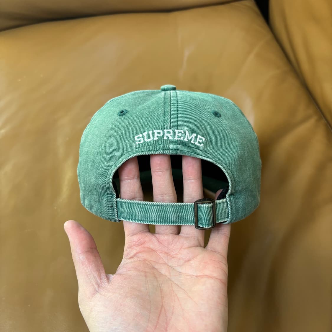 슈프림 S로고 볼캡 모자 20SS 피그먼트 세이지 그린 상품이미지10