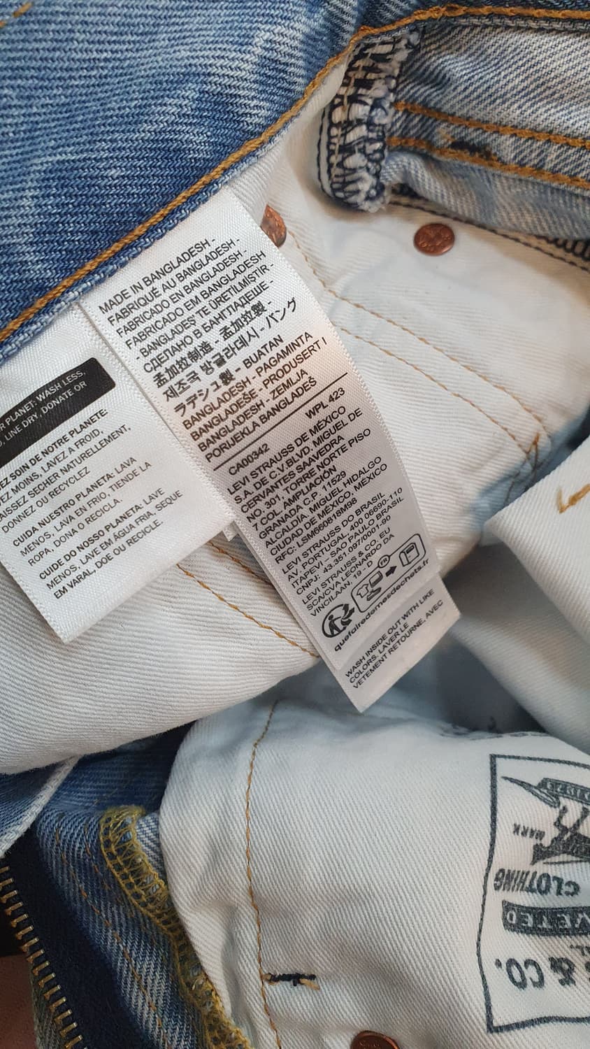 여성 리바이스 데님반바지 W28L9 상품이미지6