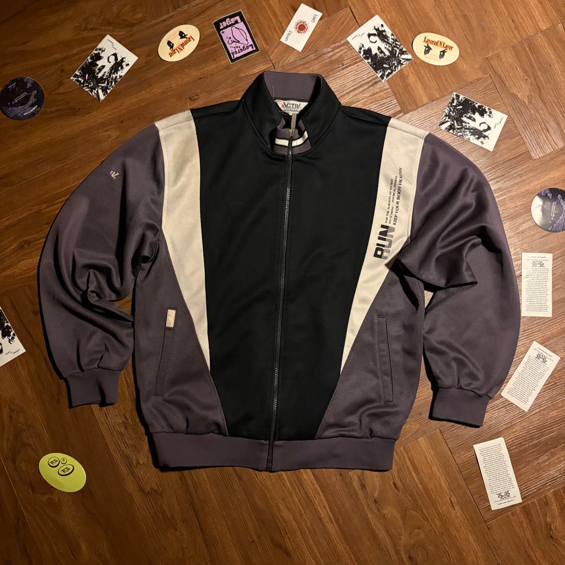 90s kolon activ running zip up jersey 상품이미지2