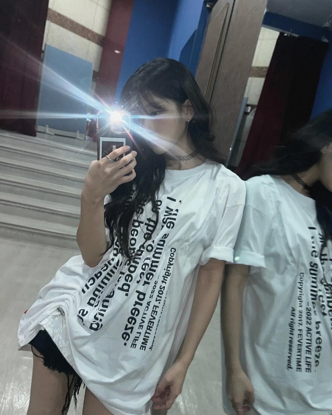 피버타임 호리즌 레터링 스트링 티셔츠 상품이미지1