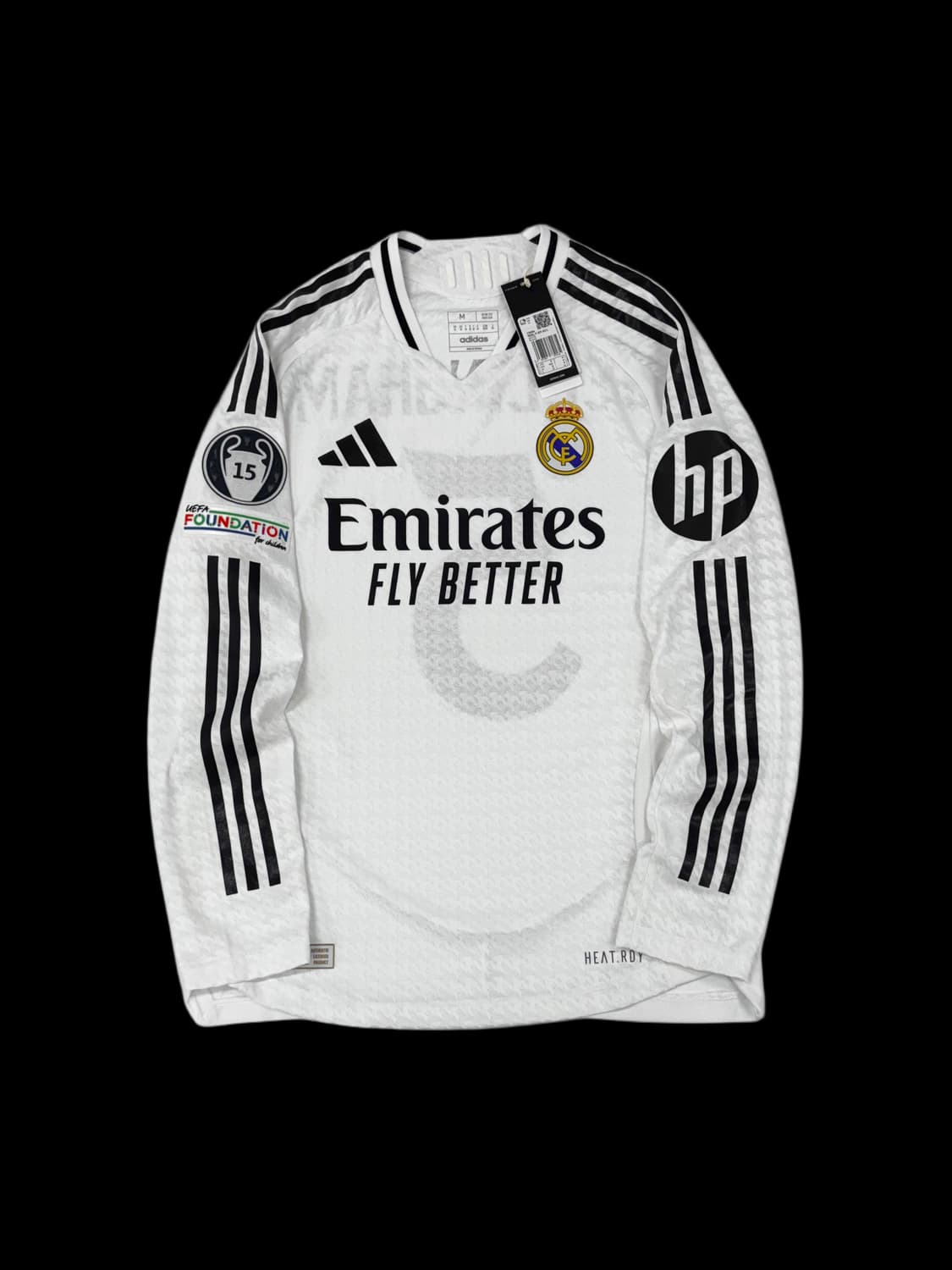 아디다스 24 25 레알 마드리드 홈 어센틱 긴팔 벨링엄 유니폼 상품이미지2