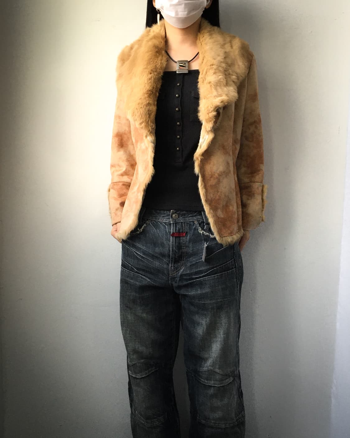 Fur layered dyed point mustang 상품이미지5