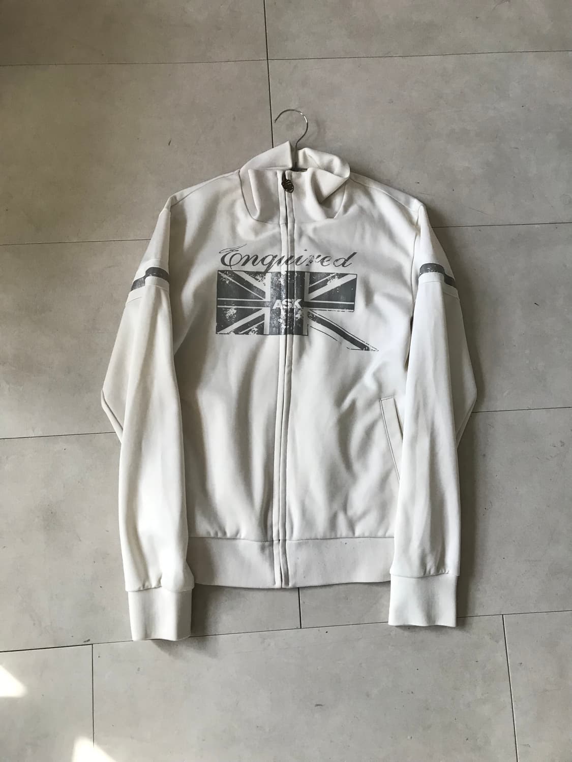 에스크 잉글랜드 화이트 실버 집업 상품이미지6