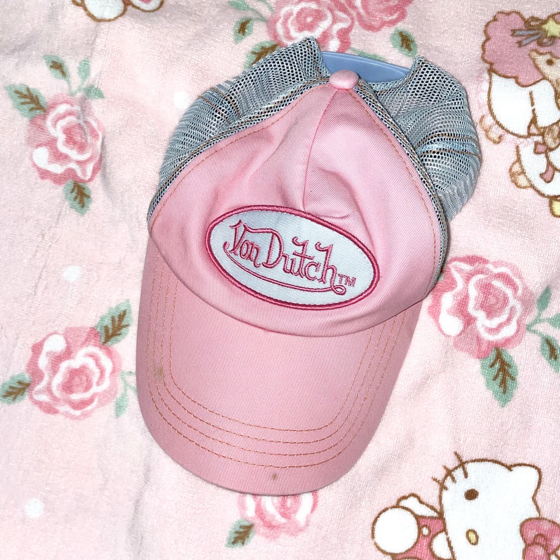 Von Dutch 본더치 핑크 메쉬캡 모자 상품이미지1