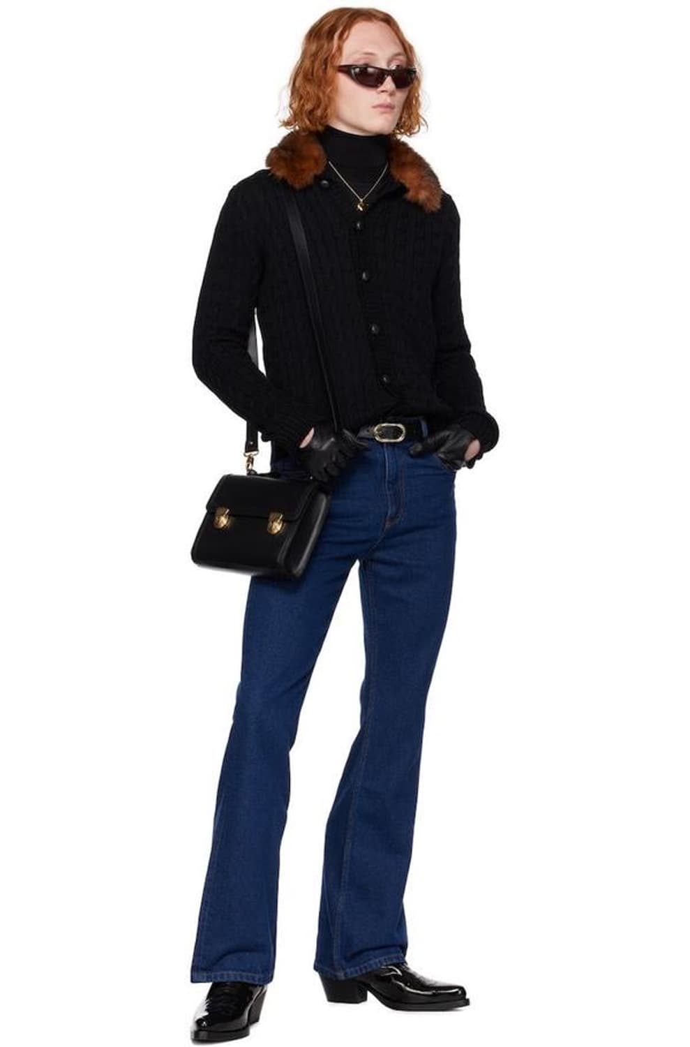 ernest w baker 23AW 플레어 데님 팬츠 상품이미지1