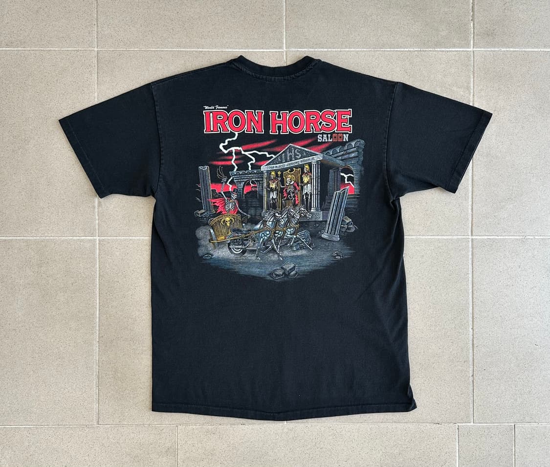 90s 빈티지 아이언호스 바이커 티셔츠 Iron Horse 상품이미지1