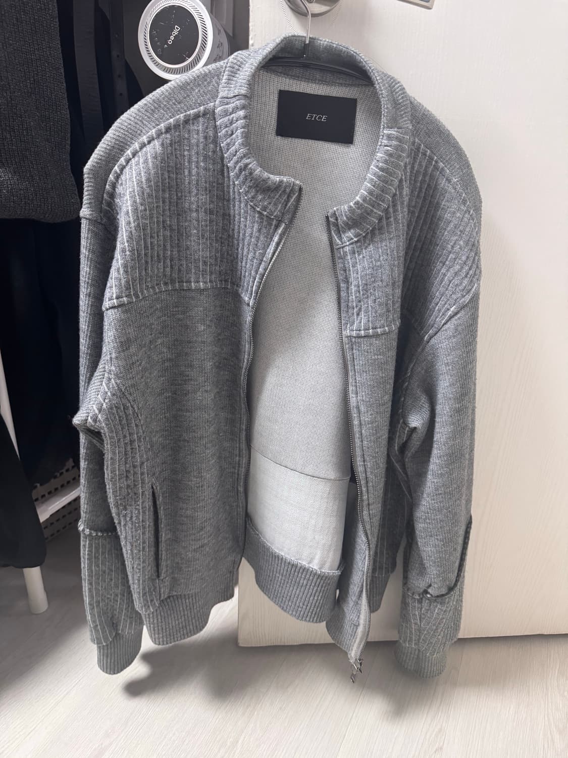 etce 스모킹 니트집업 S 상품이미지3