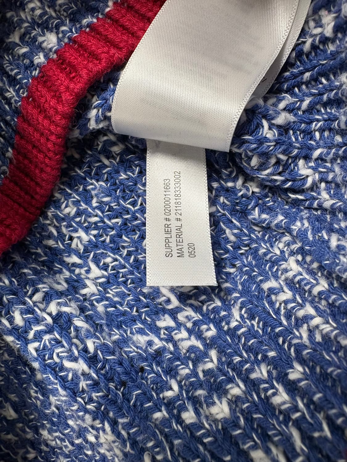 폴로 랄프로렌 성조기 코튼 니트 스웨터 블루 상품이미지9