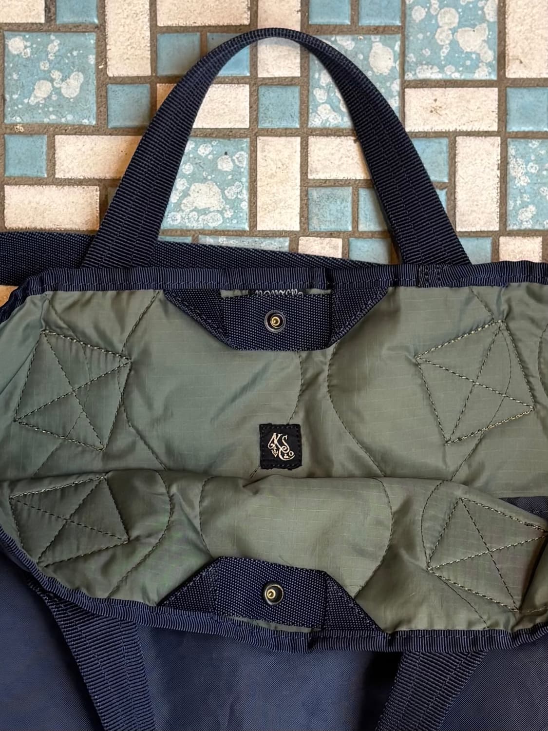 캡틴선샤인 x 포터 퀄팅 밀리터리 토트백 상품이미지5