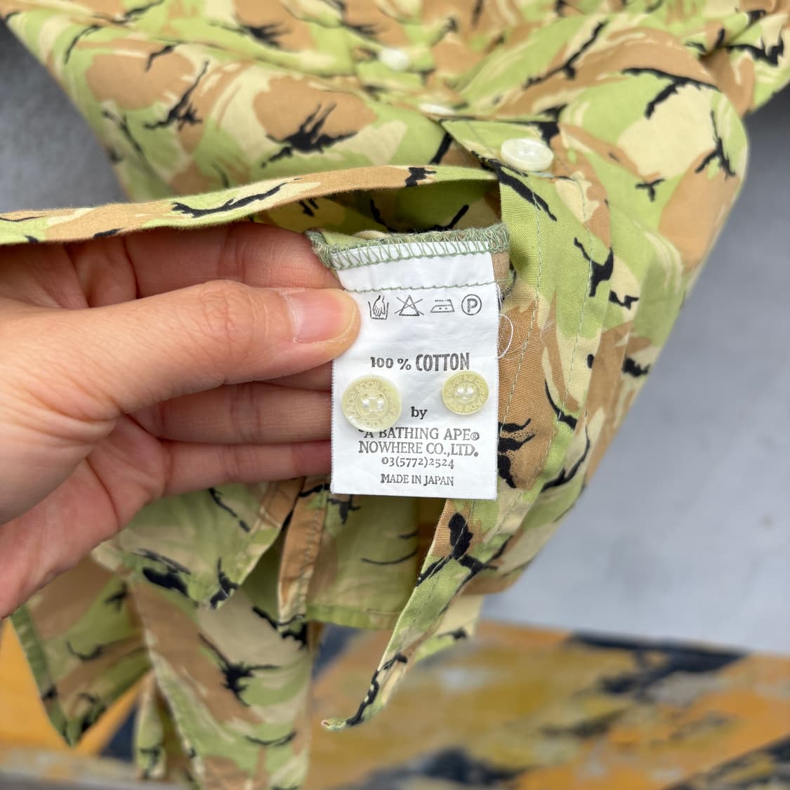 Bape 베이프 카모 반팔 셔츠 상품이미지6