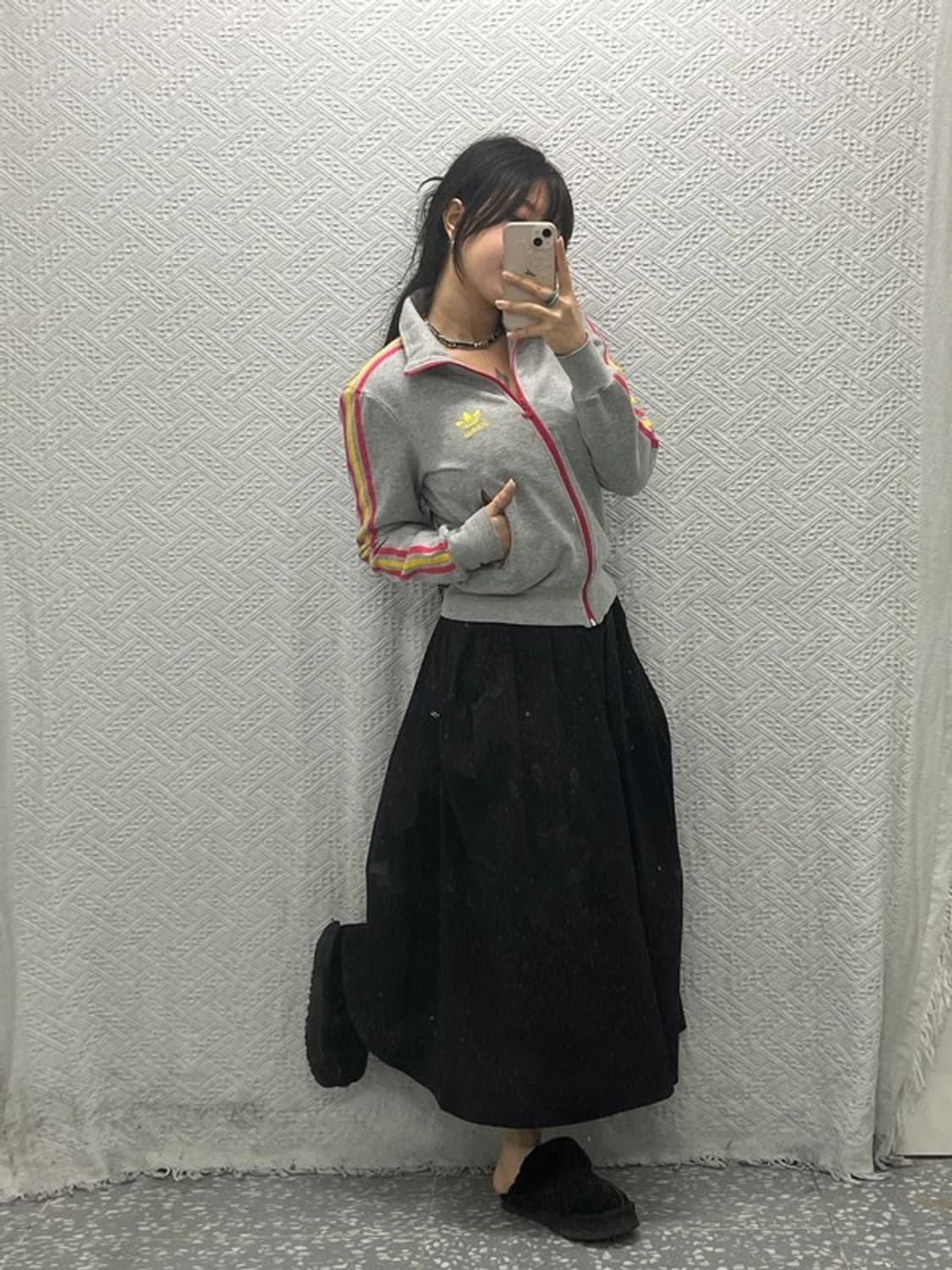 아디다스 파이어 버드 그레이 핑크 트랙탑 집업 90 C06505 상품이미지2