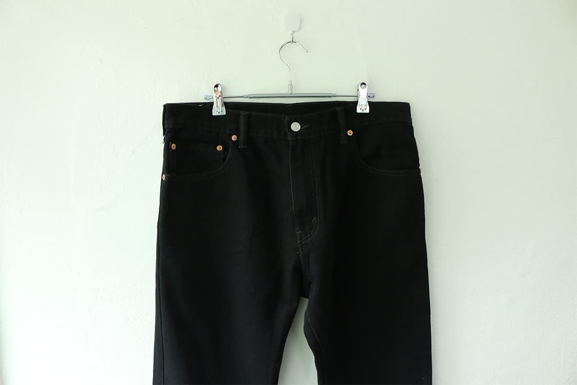 리바이스 517 블랙 데님 팬츠  상품이미지4