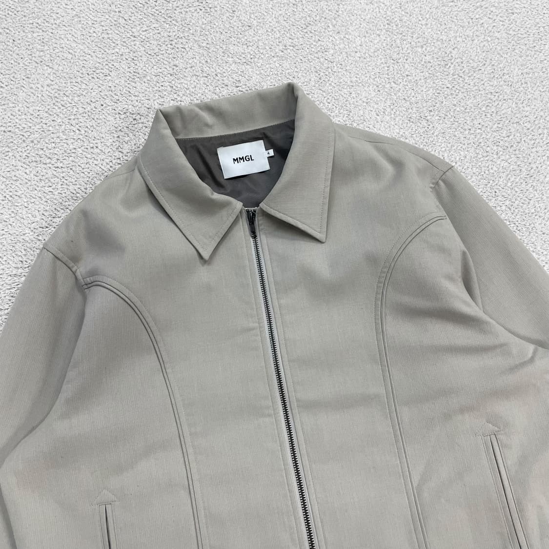 MMGL 미니멀 블루종 워크자켓 아이보리 상품이미지2
