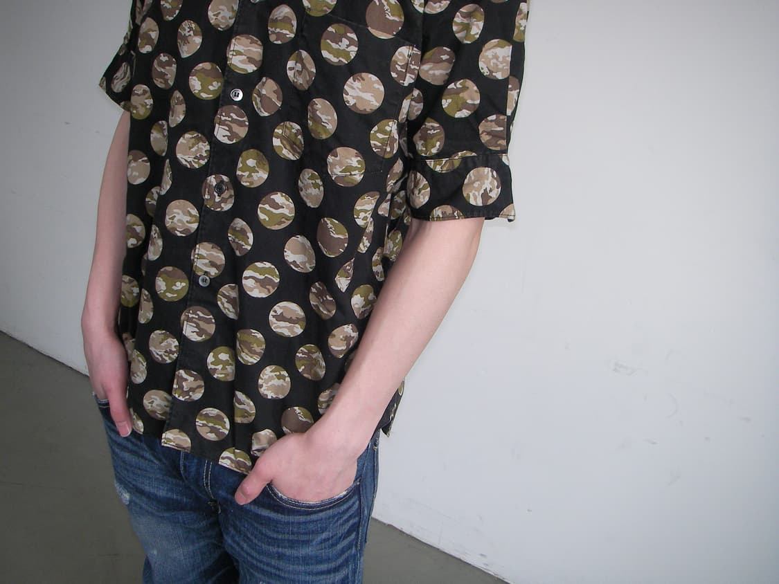 꼼데가르송 옴므플러스 카모 닷 셔츠 상품이미지2