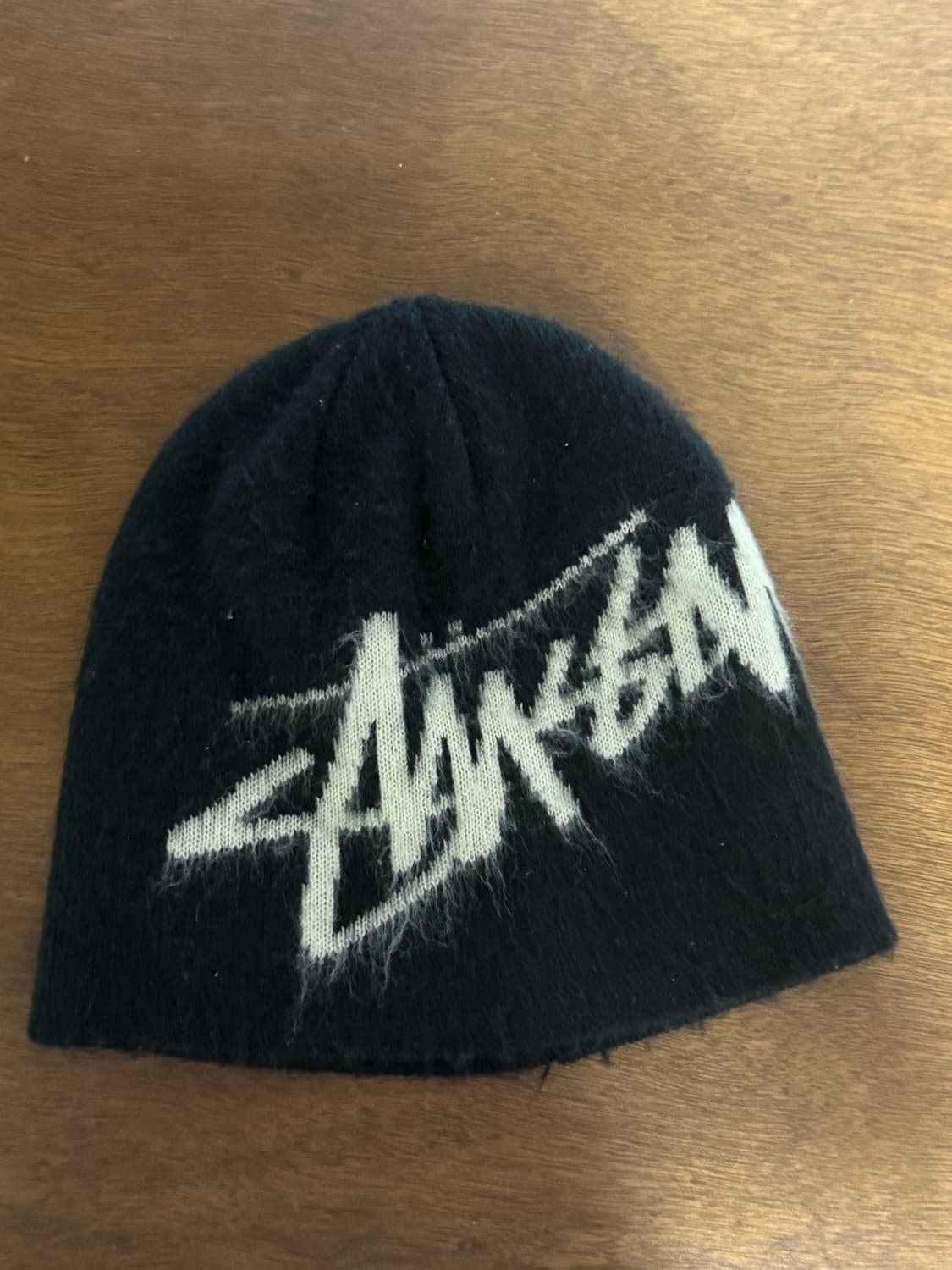 스투시 브러쉬드 비니 블랙 상품이미지1