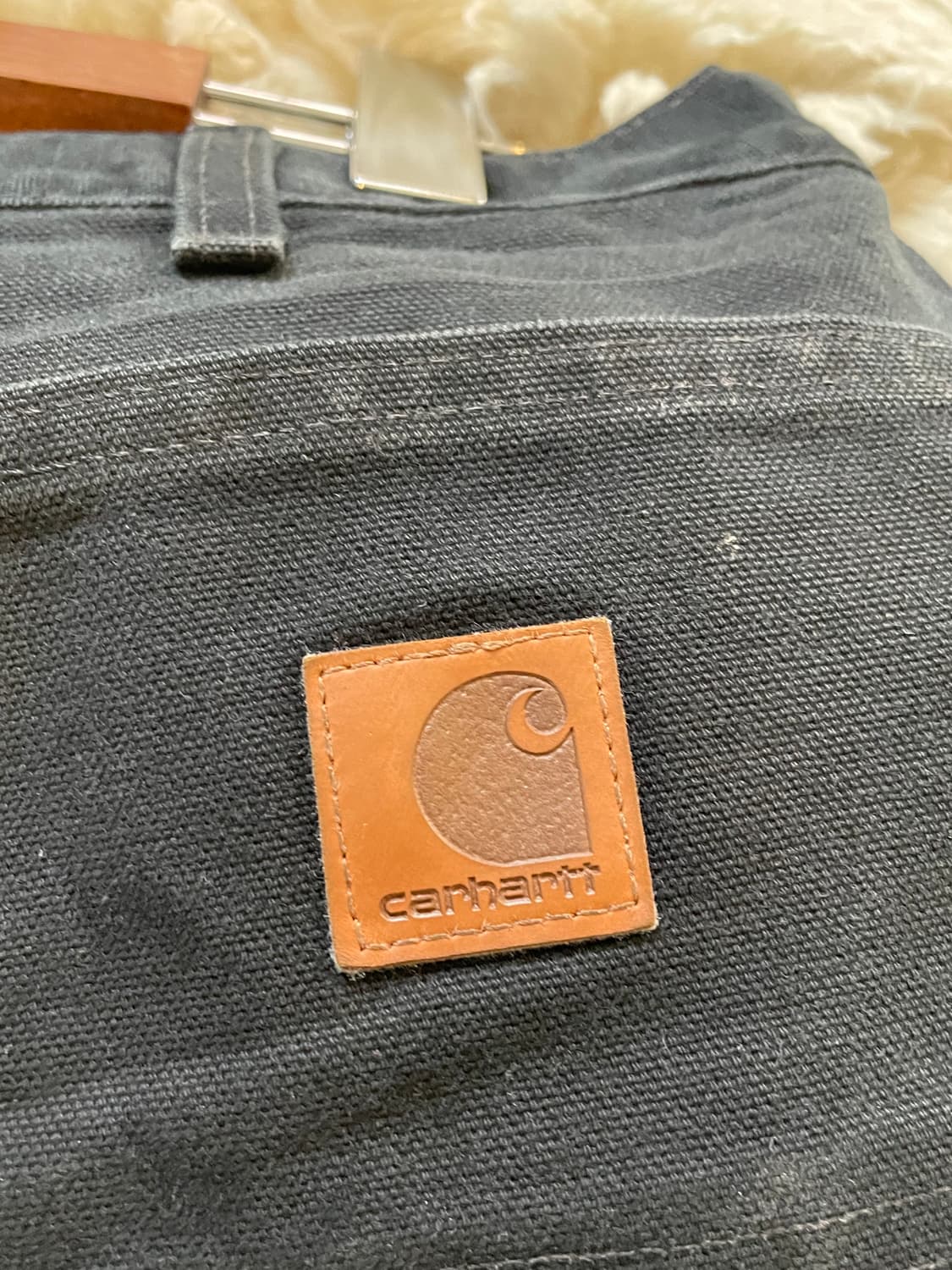 칼하트 카펜더 블랙 워크 팬츠 상품이미지3