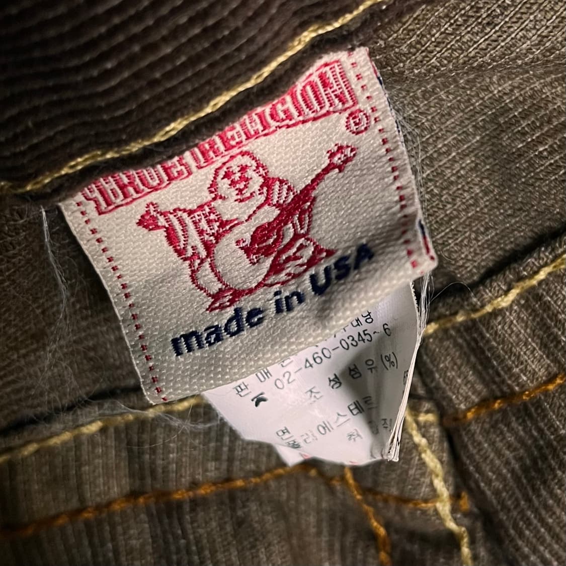 트루 릴리전 JOEY 코듀로이팬츠 ROW32 SEAT33 상품이미지5