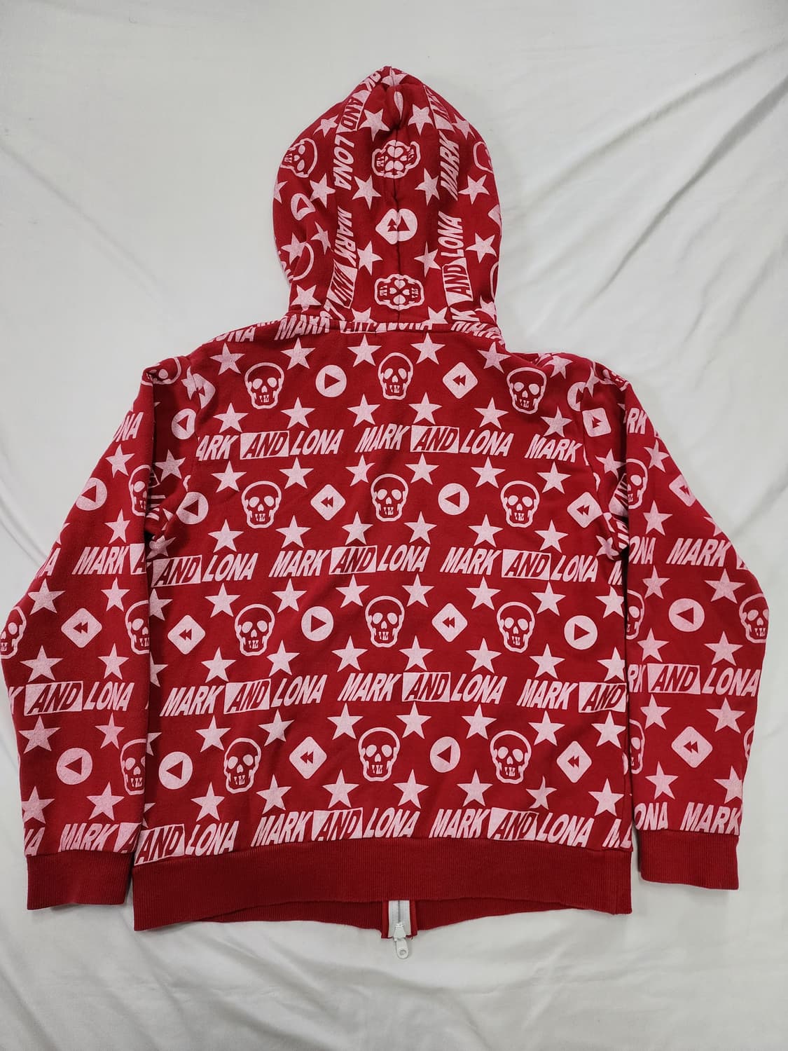 마크앤로나 10주년 스컬 후드 집업 상품이미지2