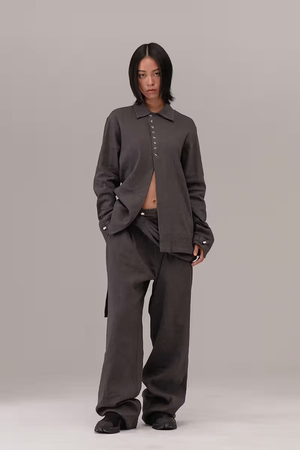 혜인서 실버버튼 셔츠 상품이미지2