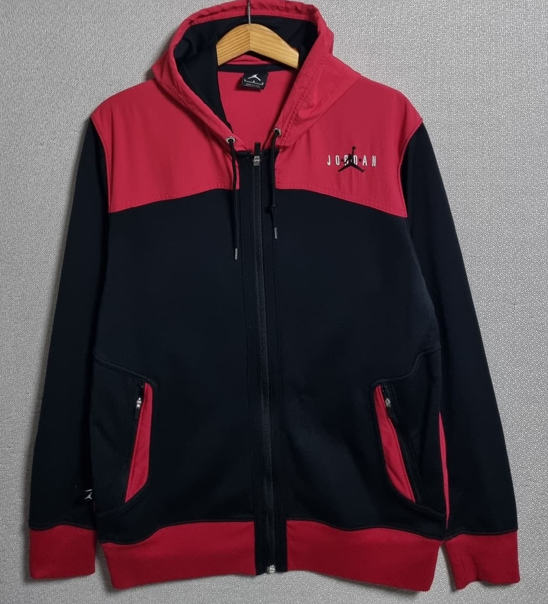 L (100) 조던 레드+블랙 후드집업 상품이미지1