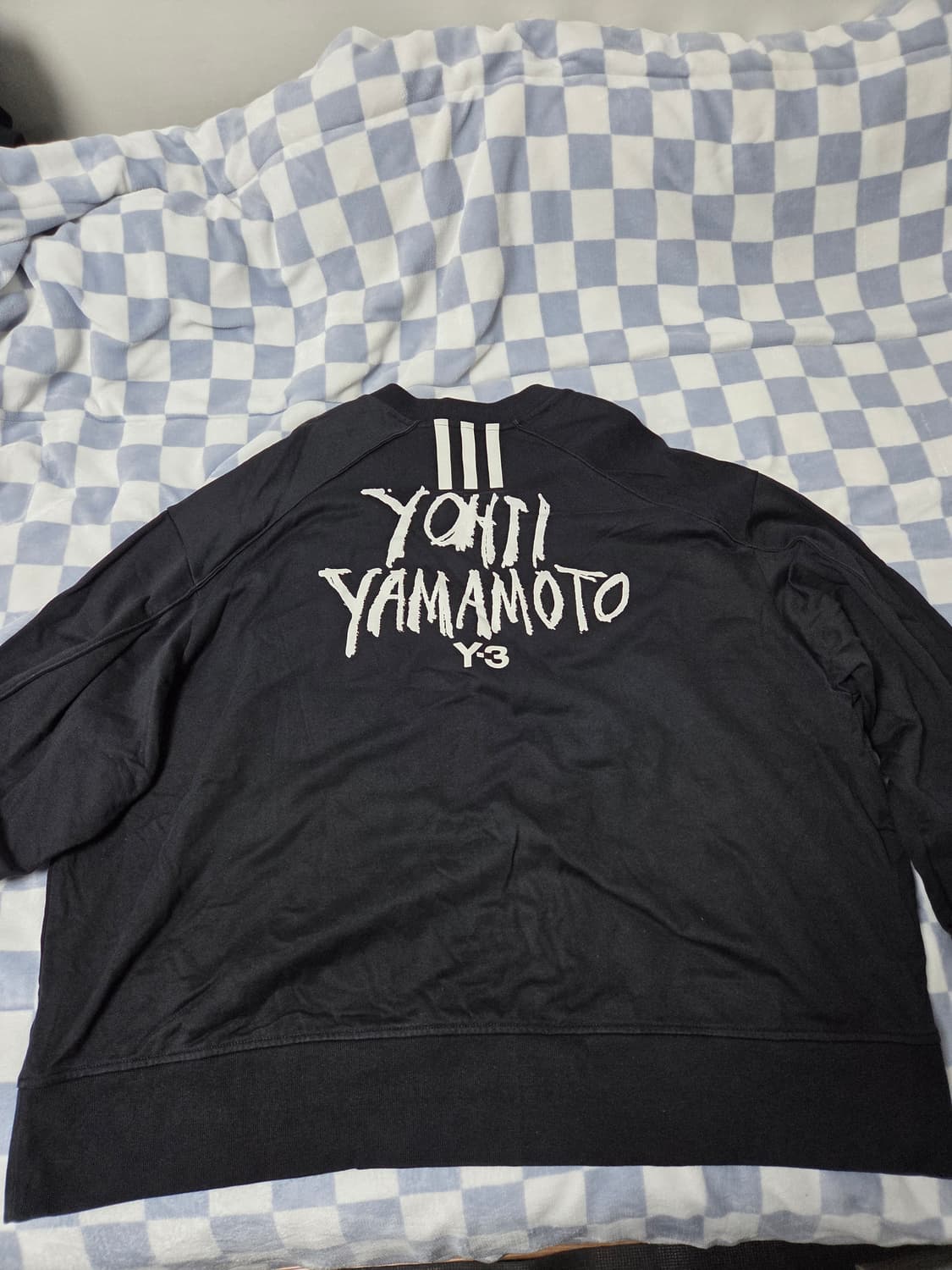 Y-3 아디다스 요지 야마모토 오버사이즈 백로고 크루넥 스웻셔츠블랙XXL 상품이미지1