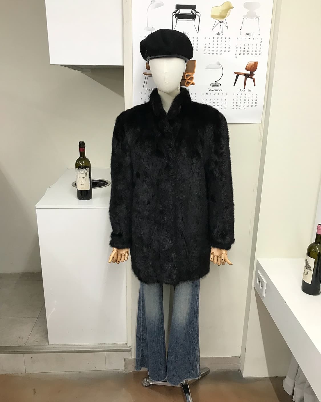 리얼 밍크 퍼 하프 코트 상품이미지7