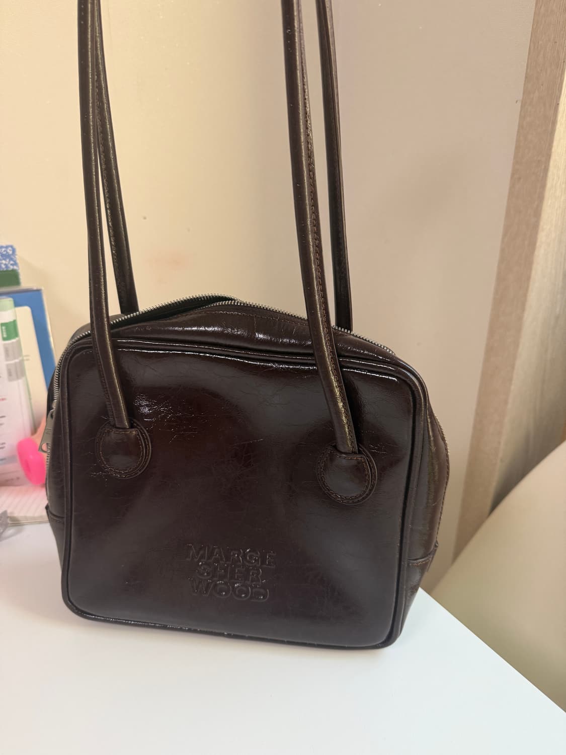 [exclusive]P/PING SHOULDER_wine 상품이미지2