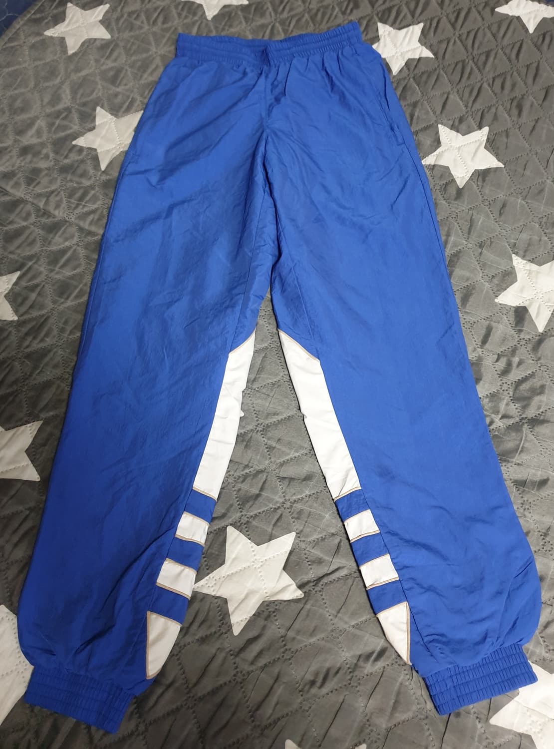 아디다스 파이어버드 빅 트레포일 우븐 트랙 팬츠 블루 (XS) 상품이미지1