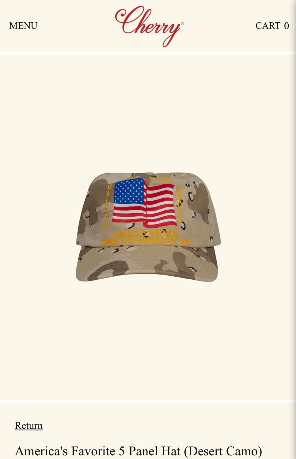 (구매글) Cherry LA 성조기 모자 상품이미지1