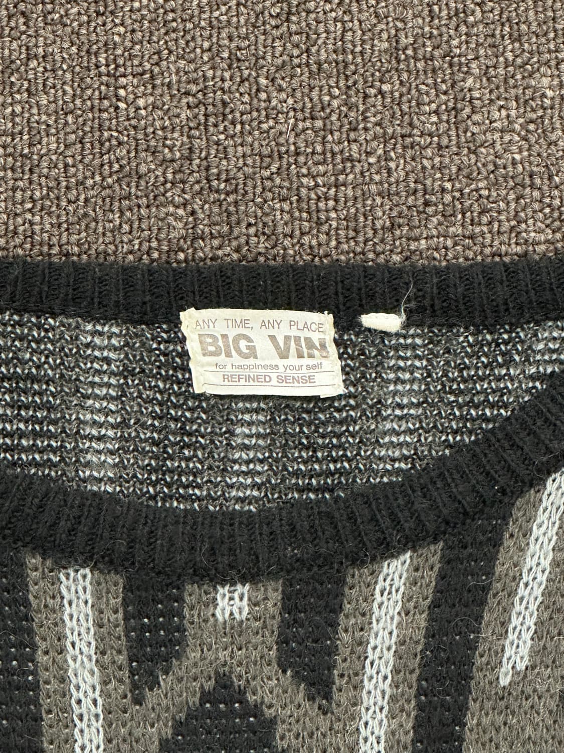 OS)BIG VIN 빈티지 에스닉 나바호 패턴 울 혼방 니트  상품이미지4