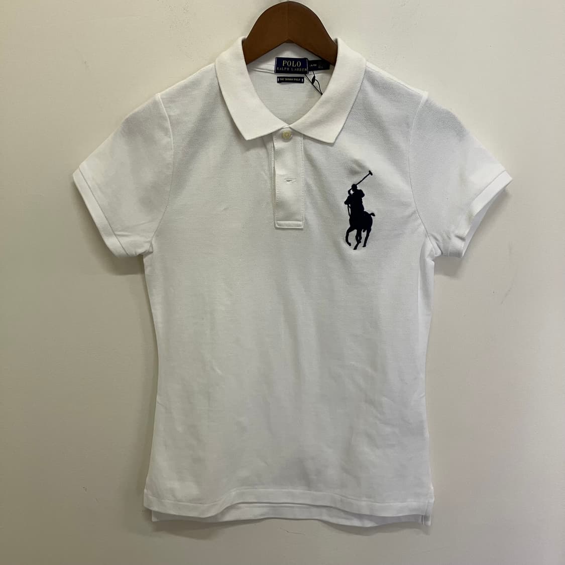 N280 폴로 빅포니 카라 반팔 pk 화이트 상품이미지1