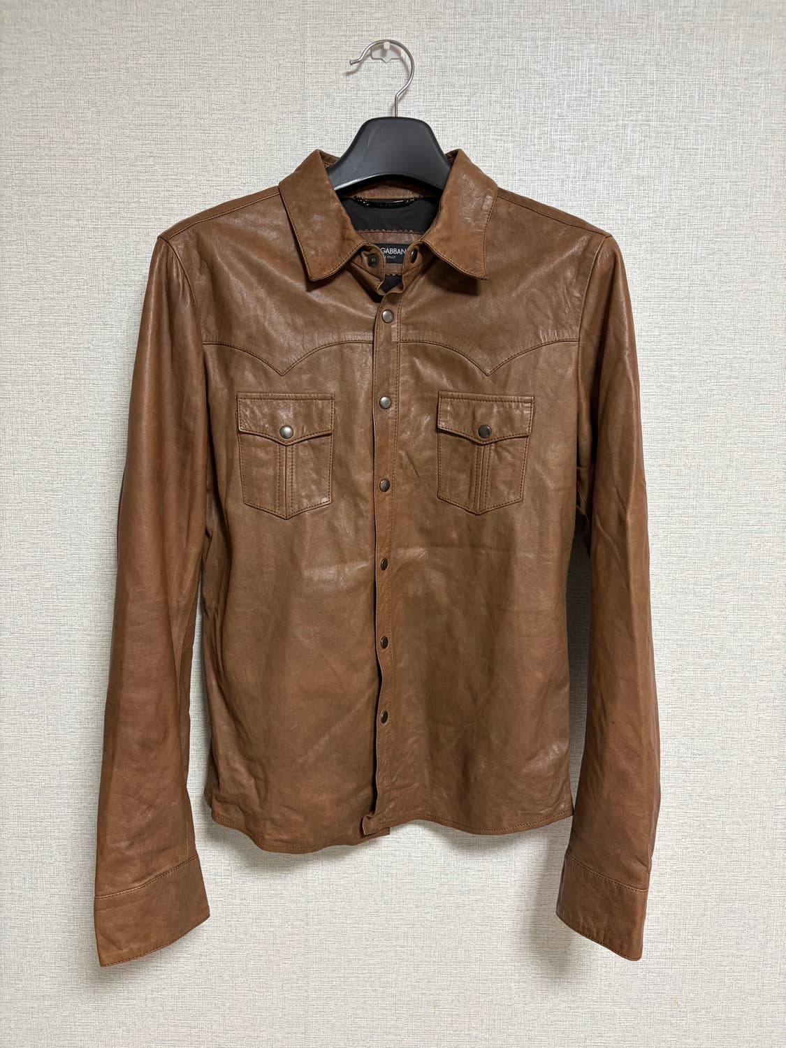 돌체앤가바나/램 레더 웨스턴셔츠/50 상품이미지1