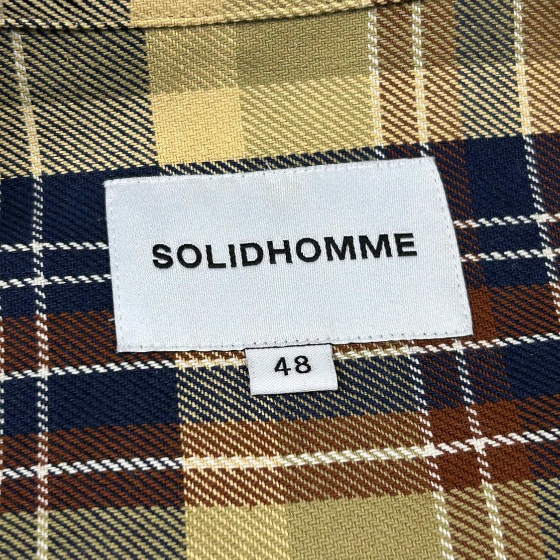 L) 솔리드옴므 체크 셔츠 메탈 버튼 자켓 상품이미지8